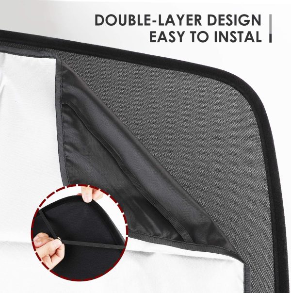 Glass Roof Sunshade with UV/Heat Insulation Covers (2 Pack) for Tesla Model Y Model Y 6
