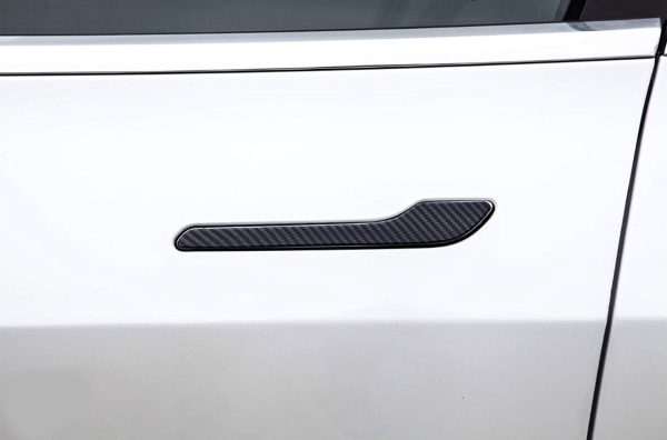 Carbon Fiber Door Handle Covers for Tesla Model 3 & Y - TheHydrataseStore