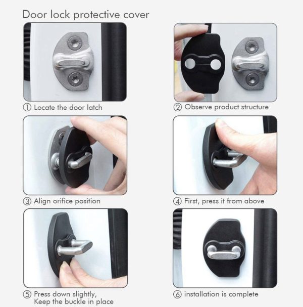 Door Latch Lock Covers for Tesla Model 3 & Y - TheHydrataseStore