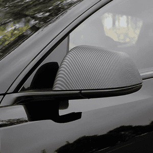 Mirror Covers for Tesla Model Y – Carbon Fiber & Matte Black Model Y