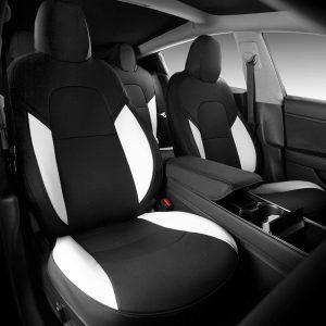 All Season Leather Seat Covers (Oreo) for Tesla Model 3