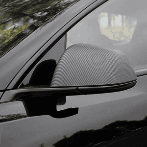 Mirror Covers for Tesla Model Y - Carbon Fiber & Matte Black