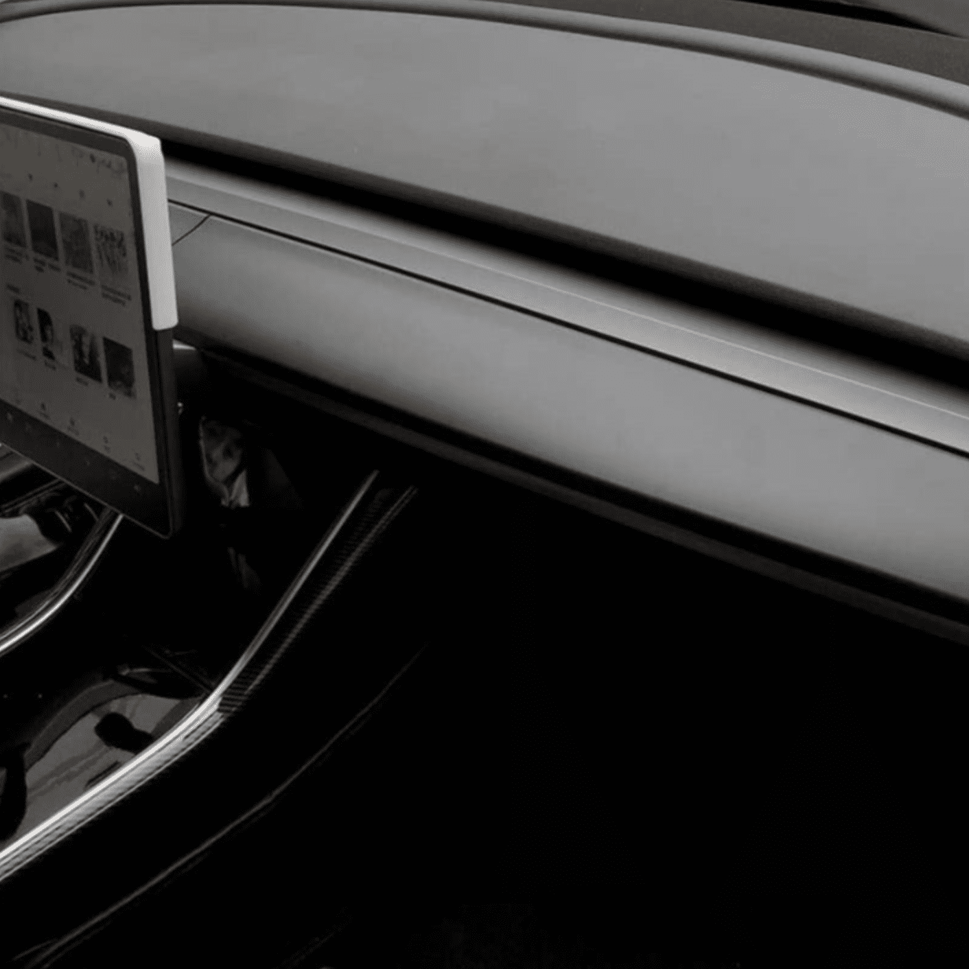 Matte Black Dashboard Cover For Tesla Model 3 Y TesKings