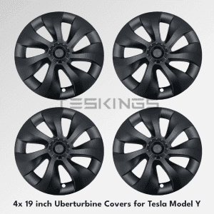 Tesla Model Y Uberturbine Wheel Cover Hubcaps 19 Inch (2020 - 2025) - Beautiful Finish