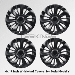 Whirlwind Tesla Model Y Wheel Covers Set - 19 Inch Hubcaps | Premium Tesla Accessories (2017 - 2025)
