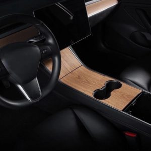 Center Console Wrap (Wood) for Tesla Model 3 & Y (2017- 2020)